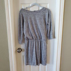 NWOT Light Grey Mini Dress Reitmans 3/4 Sleeves